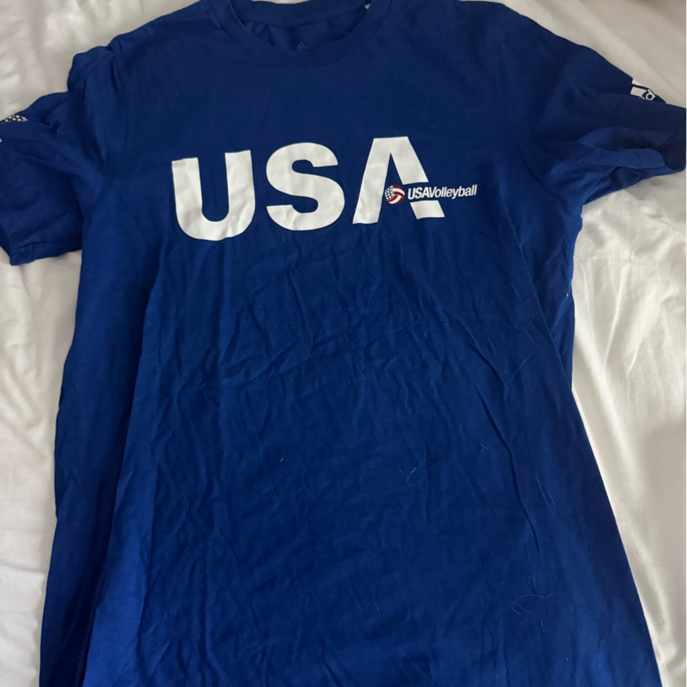 adidas Blue USA Volleyball Tee